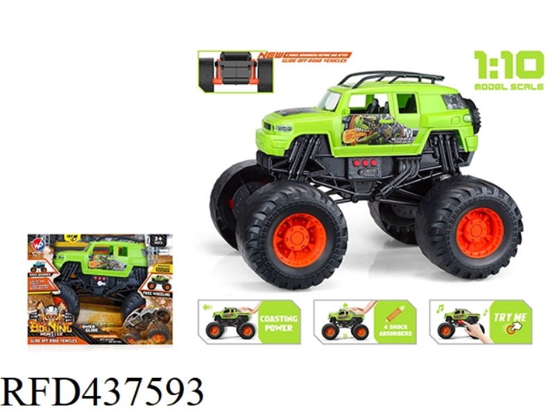 1: 10 FJ COOLUZE MONSTER TRUCK (WITH LIGHT AND MUSIC)