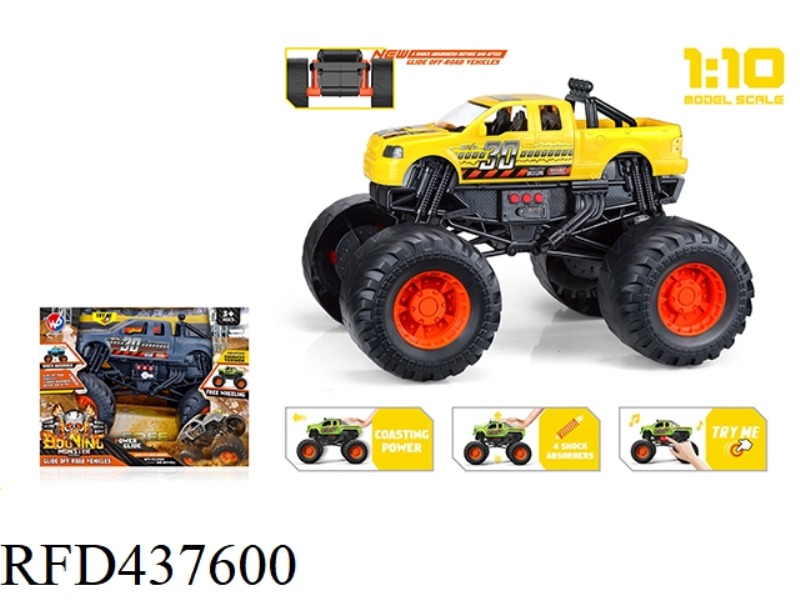 1: 10 RAPTOR MONSTER TRUCK (WITH LIGHT AND MUSIC)
