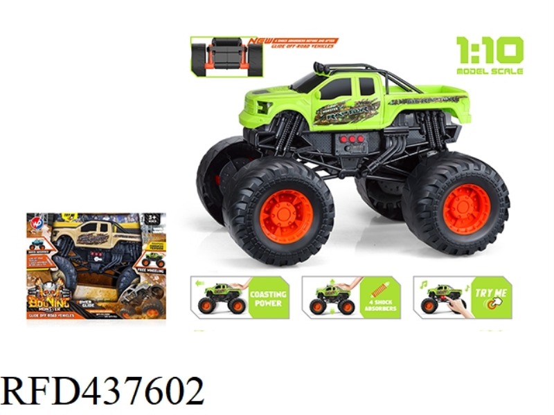1: 10 RAPTOR MONSTER TRUCK (WITH LIGHT AND MUSIC)