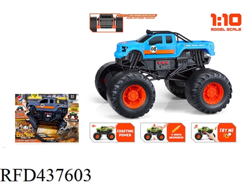 1: 10 RAPTOR MONSTER TRUCK (WITH LIGHT AND MUSIC)