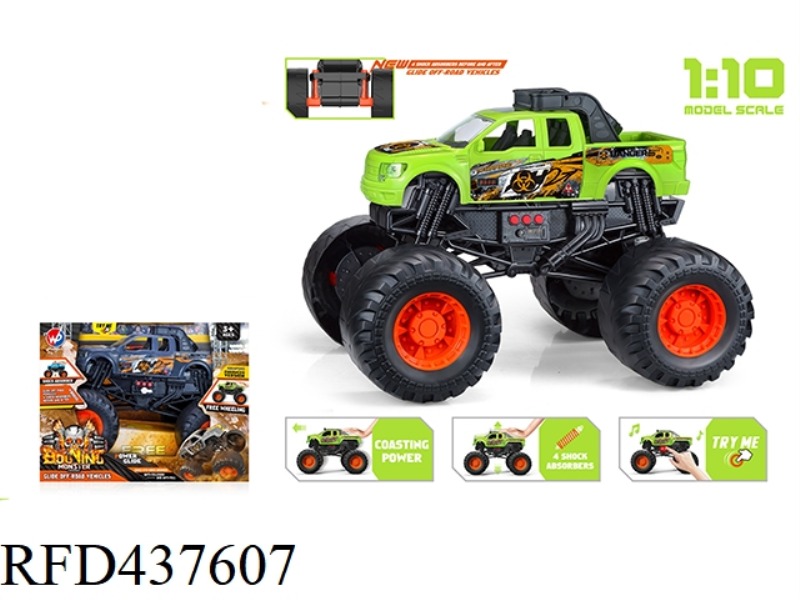 1: 10 DOOMSDAY MONSTER TRUCK (WITH LIGHT AND MUSIC)