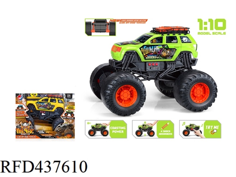 1: 10 GORILLA MONSTER TRUCK (WITH LIGHT AND MUSIC)