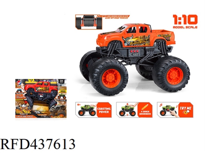 1: 10 BULL MONSTER TRUCK (WITH LIGHT AND MUSIC)