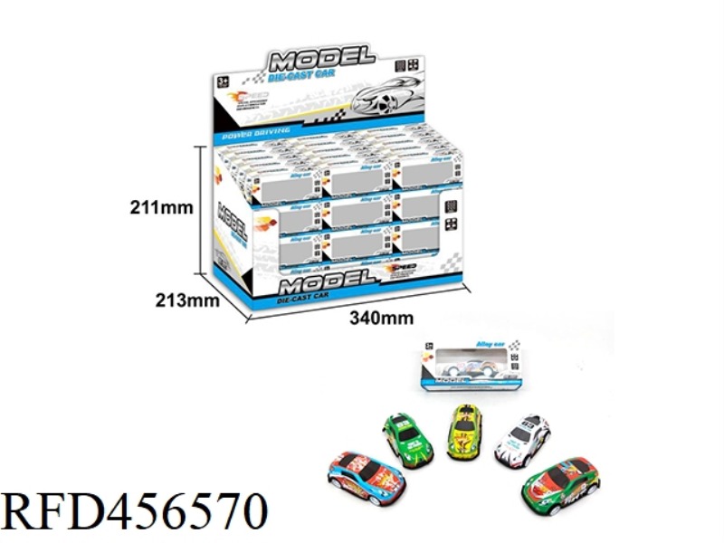 SLIDING SHEET METAL CAR 60PCS