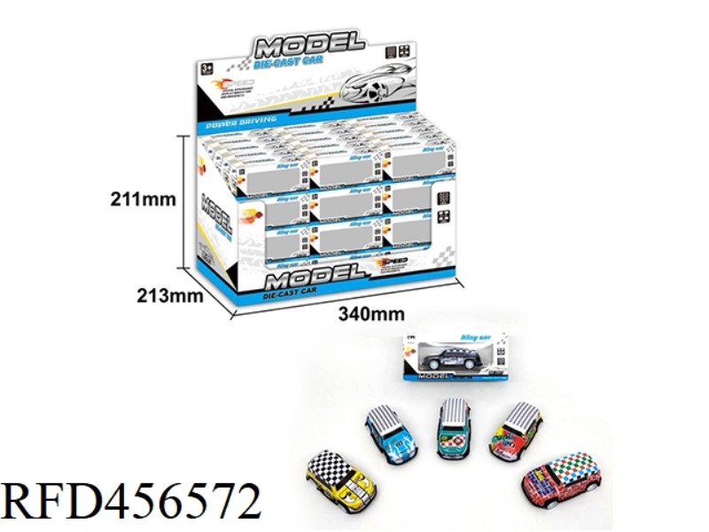 SLIDING SHEET METAL CAR 60PCS
