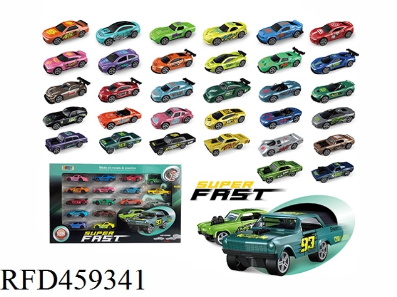 SLIDING ALLOY CAR (16 PIECES / BOX)