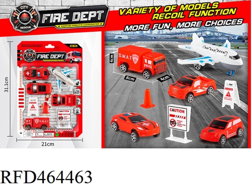 SLIDING FIRE TRUCK SET