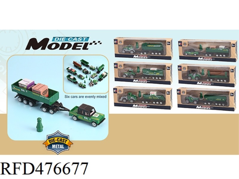 1 FARM FARMER CART WITH TRAILER TRANSPORT (SLIDING) 6 MIXED PACKS