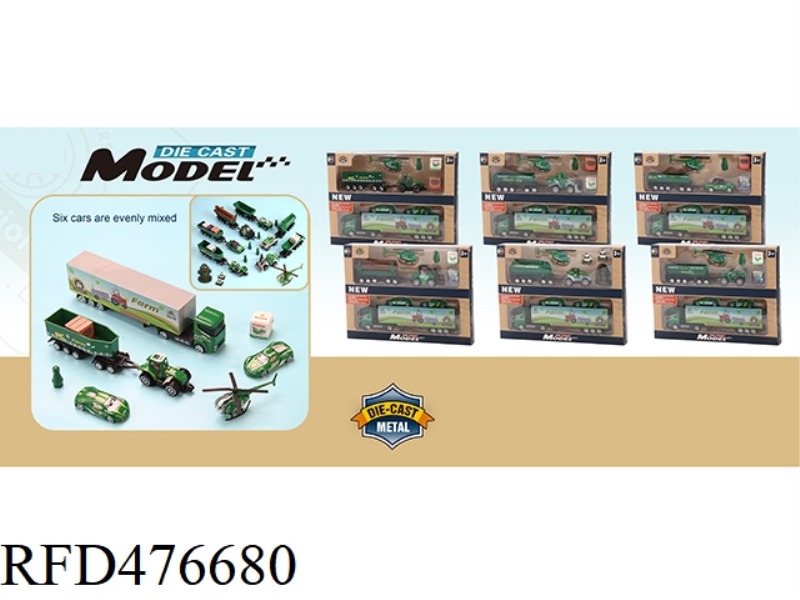 1 FARM FARMER CART WITH CONTAINER TRANSPORTER (SLIDING) 6 MIXED PACKS