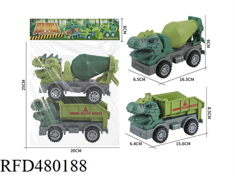 SLIDING DINOSAUR TRUCK MIXER