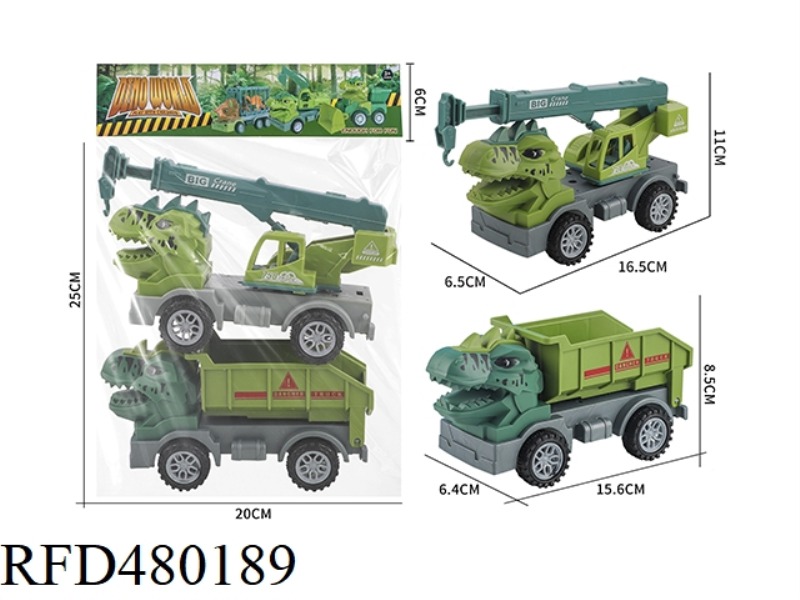SLIDING DINOSAUR TRUCK CRANE