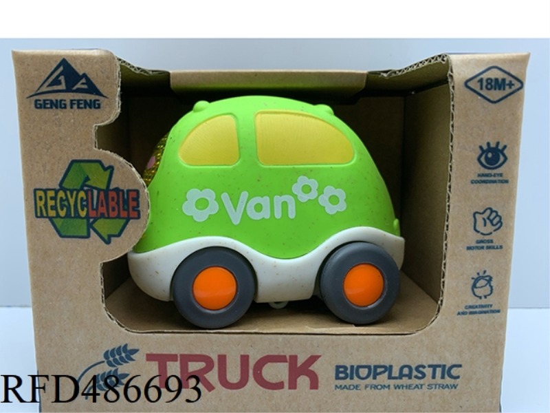 CARTOON STRAW TRUCK. - SLIDE