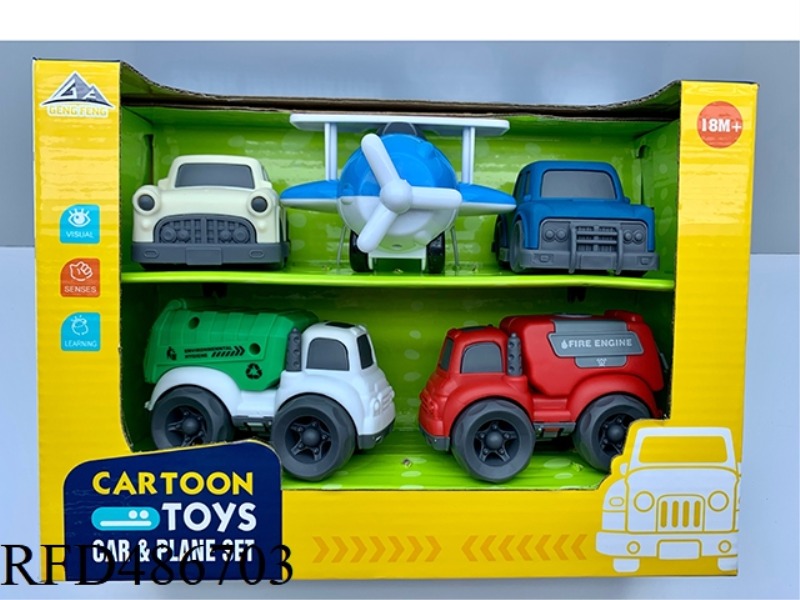 5 CARTOON CAR SETS
