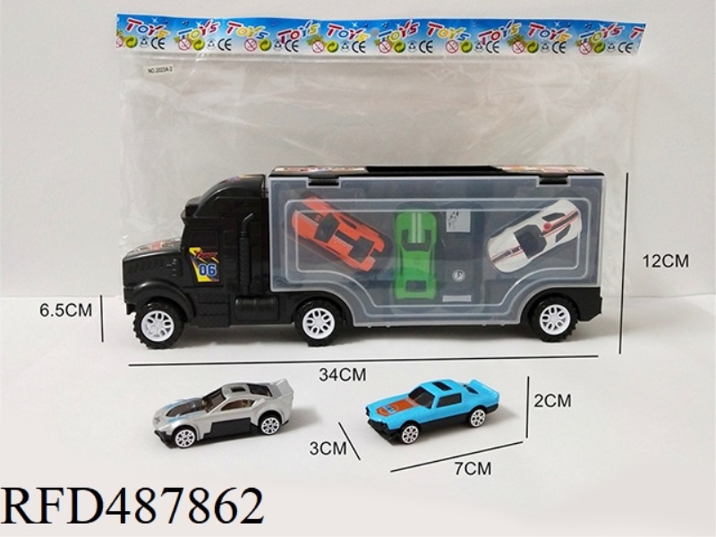 FOUR ALLOY CARS IN THE HOLD - HOLD TRUCK