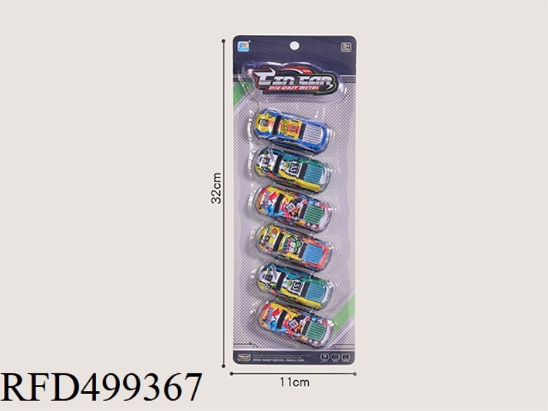 LIGHT ALLOY SLIDING SMALL PICKUP TRUCK WITH 6 PIECES