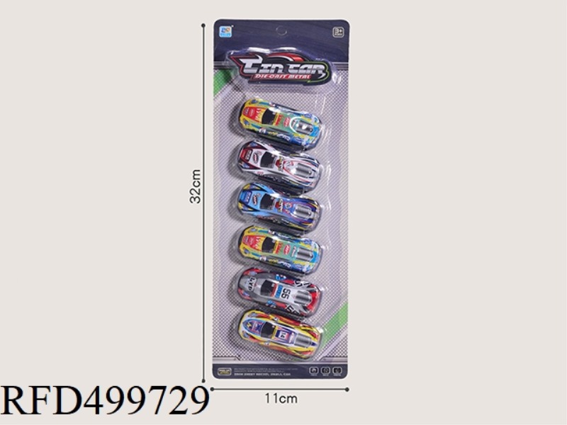 LIGHT ALLOY SLIDING SMALL SPORTS CAR WITH 6