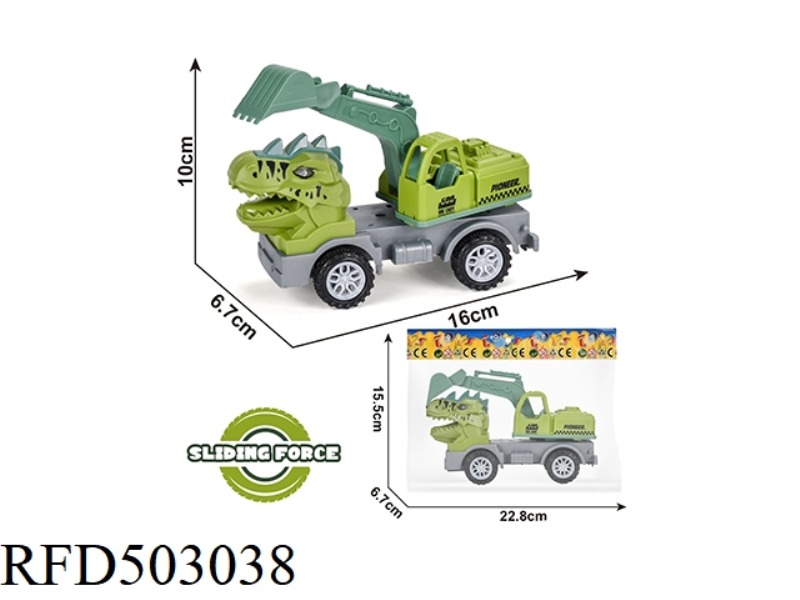 SLIDING DINOSAUR ENGINEERING CAR