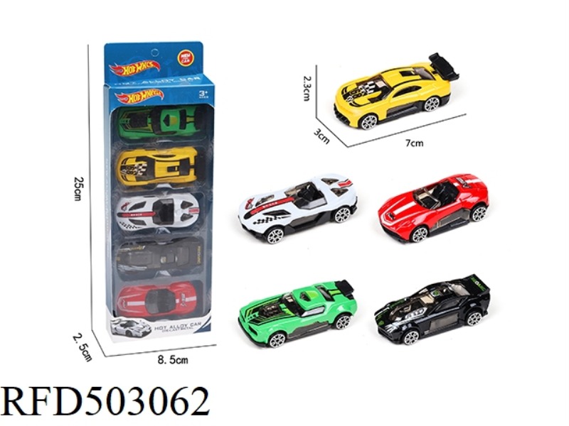 5 SLIDING ALLOY RACERS