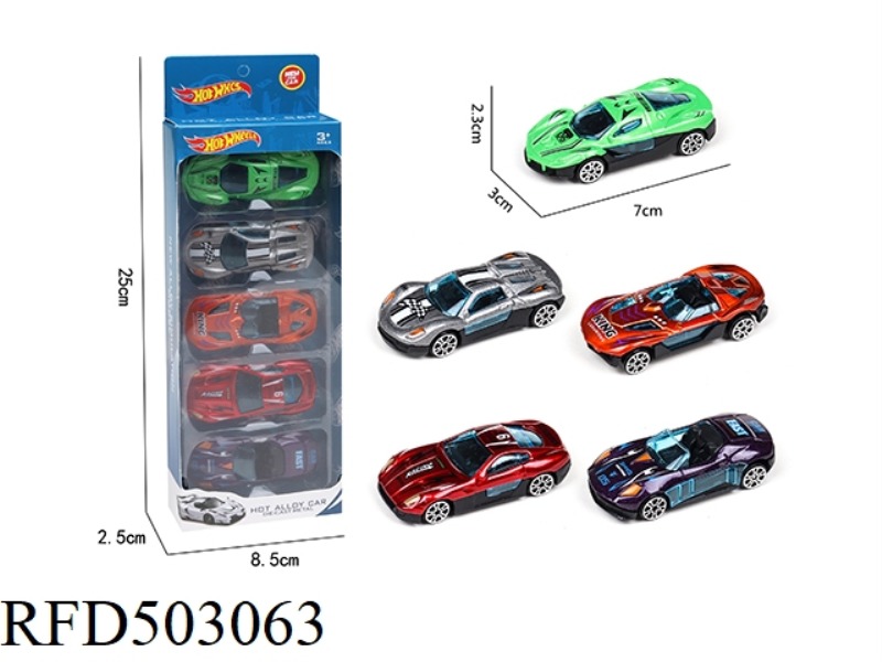 5 SLIDING ALLOY RACERS
