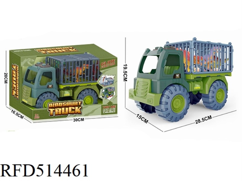 SLIDING DINOSAUR CAR LARGE SIZE BOX