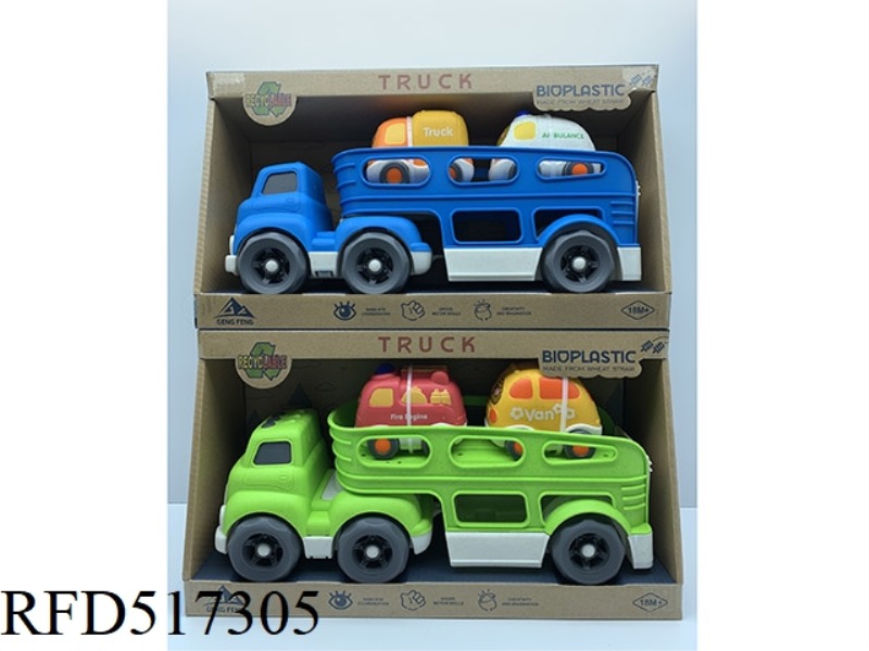LIGHT SOUND - STRAW SLIPPER TRACTOR TRANSPORTER (WITH 2 STRAW SLIDERS)