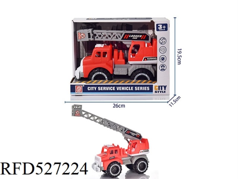 TAXI THE RED LADDER TRUCK
