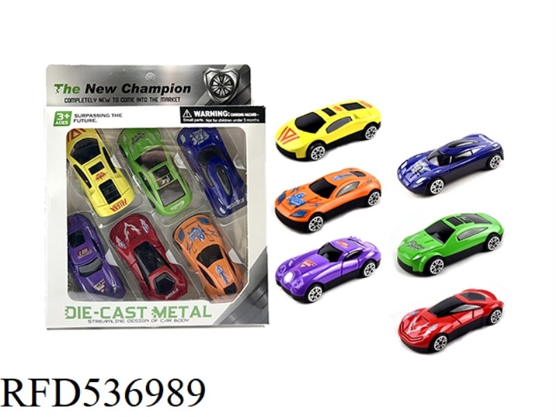 6 ONLY EQUIPPED WITH SLIDING ALLOY SPORTS CAR