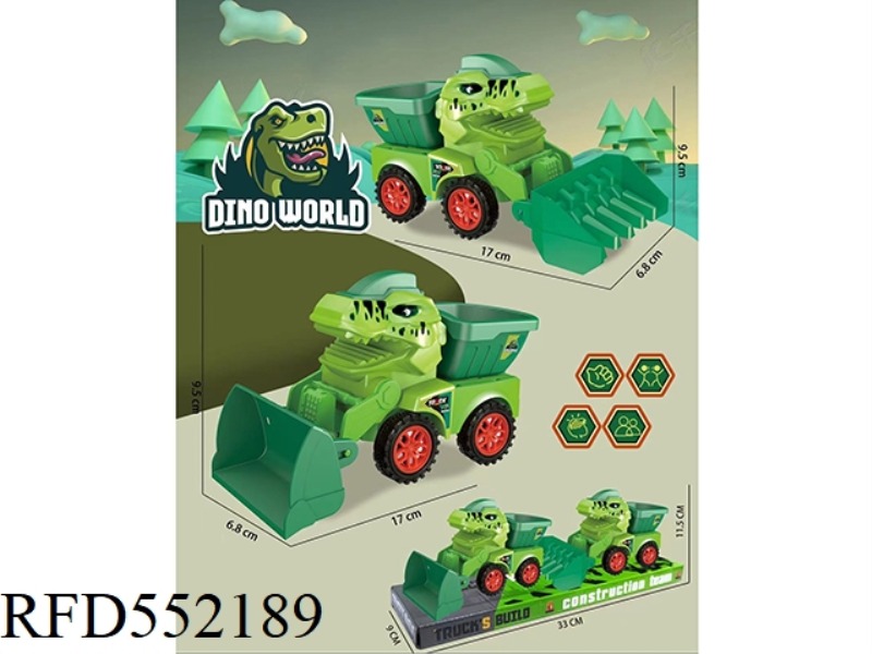 SLIDING DINOSAUR CAR