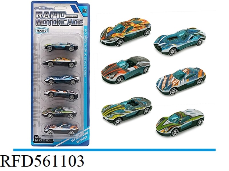 COASTING SPORTS CAR (UV SPRAY)6PCS