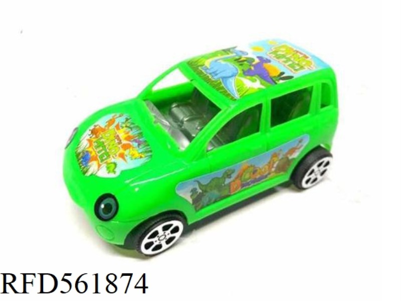 SLIDING DINOSAUR CARTOON CAR