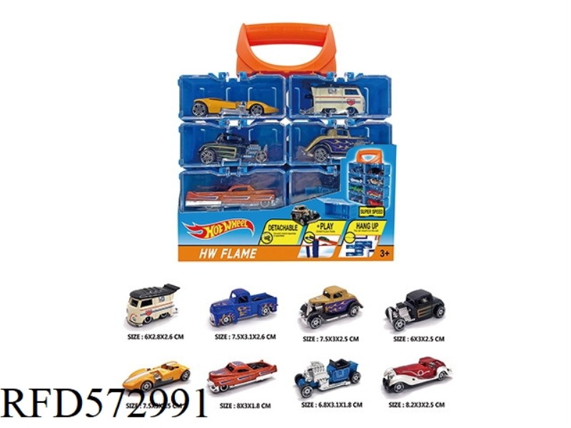 1:64 HOT WHEELS ALLOY CAR DIY HAND-HELD BOX 8 PIECES