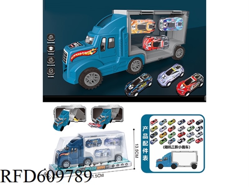 CARD HEAD BLUE. CONTAINER STORAGE CAR