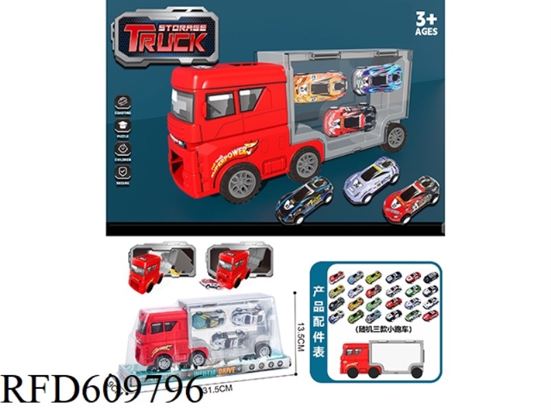 FLAT HEAD RED. CONTAINER STORAGE CAR