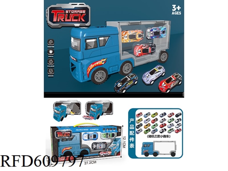 FLAT HEAD BLUE. CONTAINER STORAGE CAR