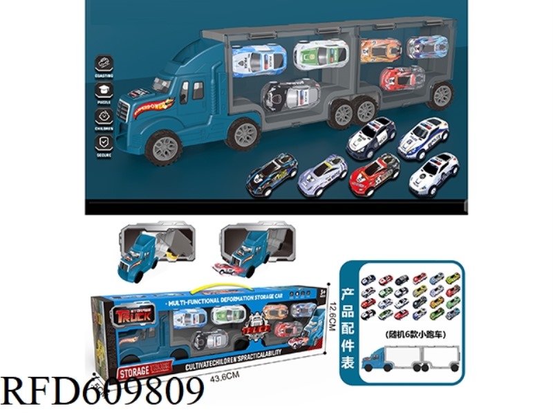 CARD HEAD BLUE. CARRY-ON CONTAINER STORAGE CAR