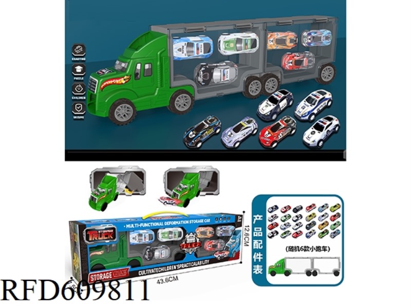 CARD HEAD GREEN. CARRY-ON CONTAINER STORAGE VEHICLE