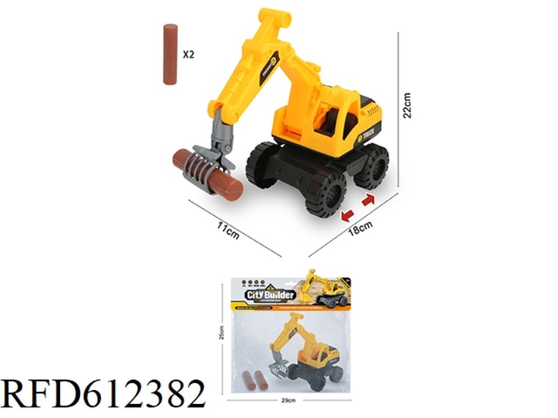 LARGE WOOD GRABBING TRUCK (WITH WOOD STRIPS *2)