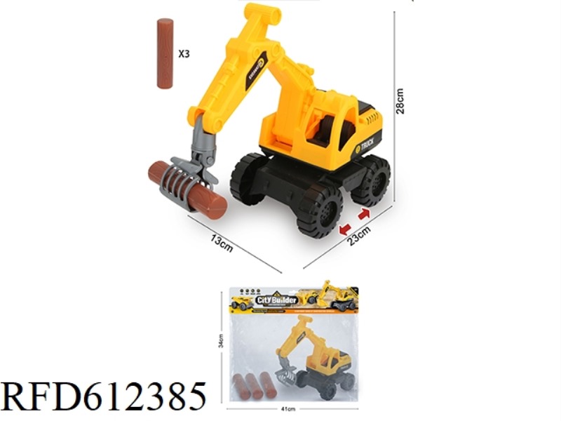 SUPER LARGE WOOD GRABBING TRUCK (WITH WOOD STRIPS *3)