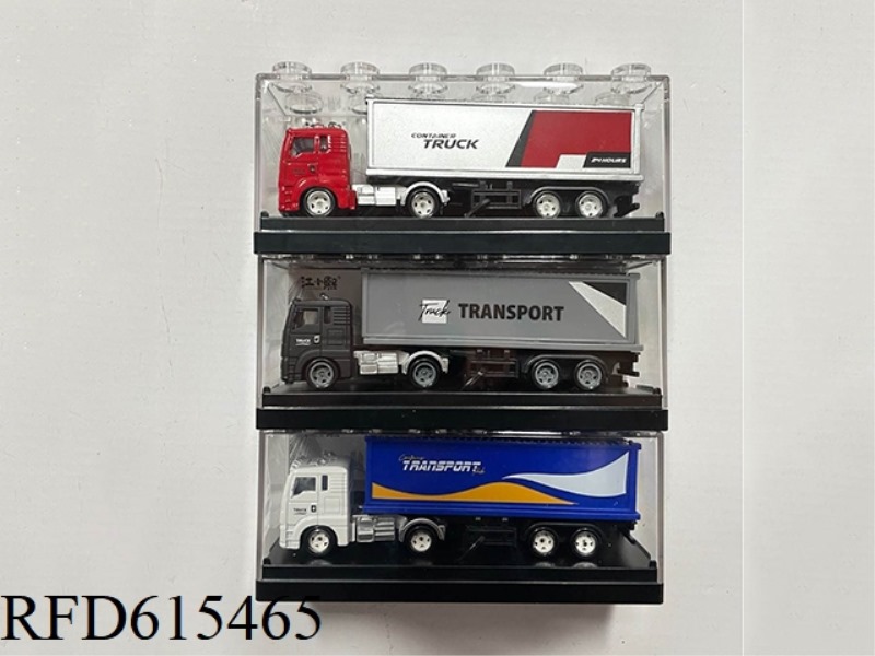 WOODEN BOX 1:64 ALLOY MODEL CONTAINER