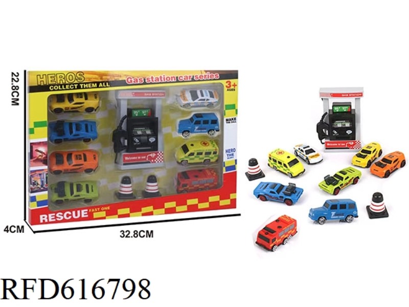 GAS STATION +8 TAXI ONLY CARS