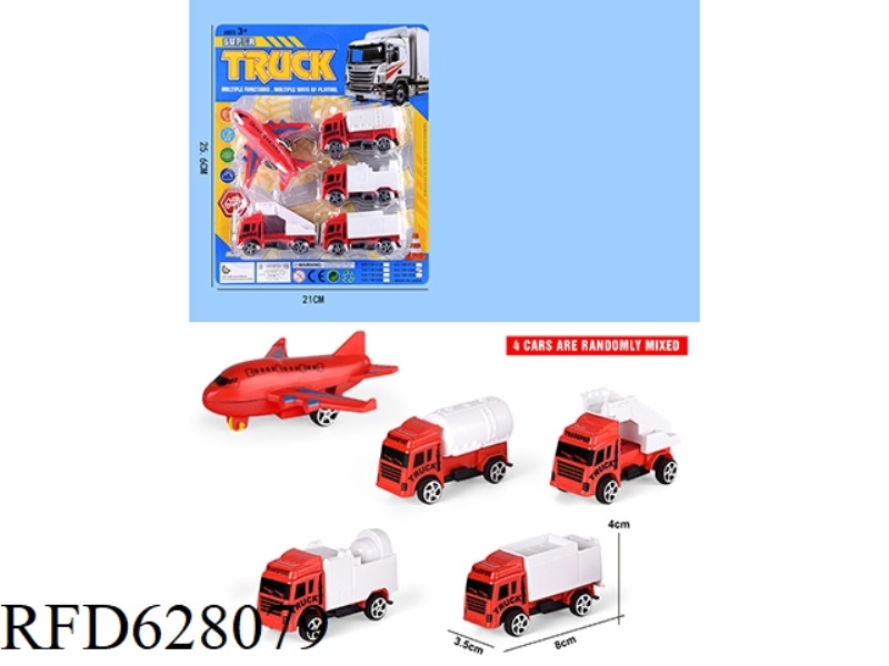 TAXI FIRE TRUCK 4 CARS +1 PLANE
