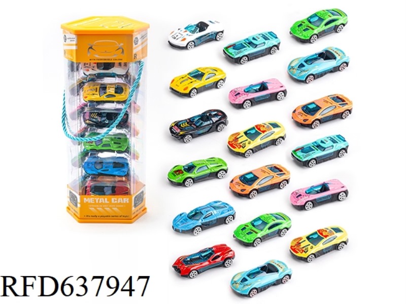 SLIDING ALLOY SPORTS CAR (18 PCS)