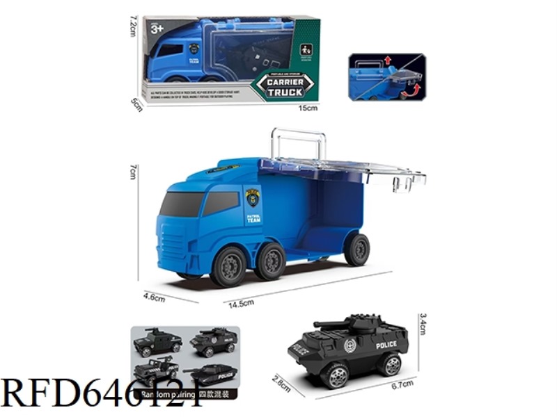 POLICE SMALL STORAGE CAR+POLICE AB CAR 1