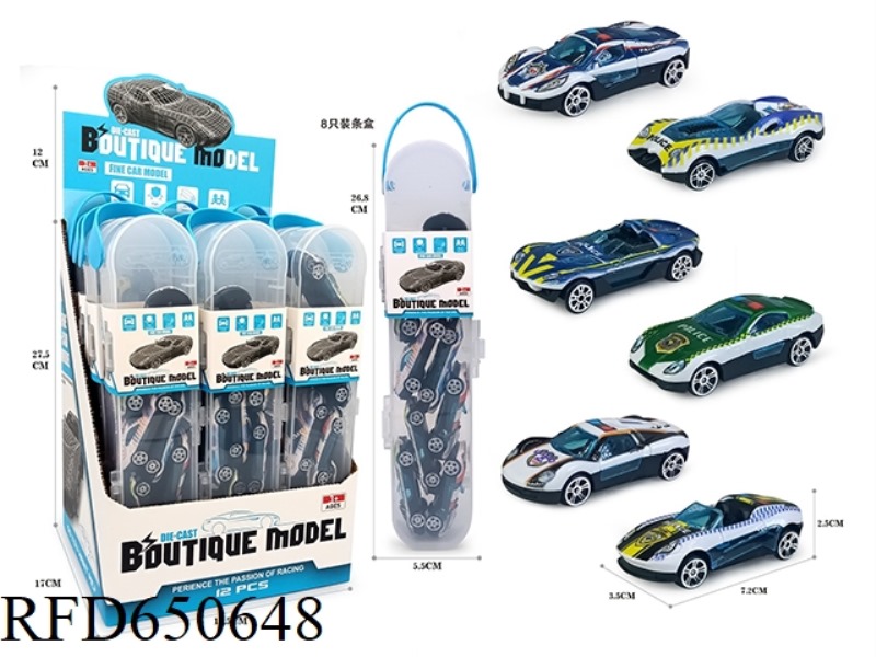 SLIDING SPORTS CAR (UV SPRAY) 7.2CM 12PCS