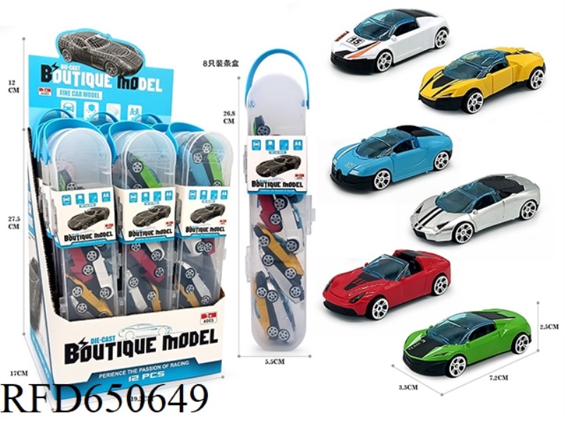 SLIDING SPORTS CAR 7.2 CM 12PCS