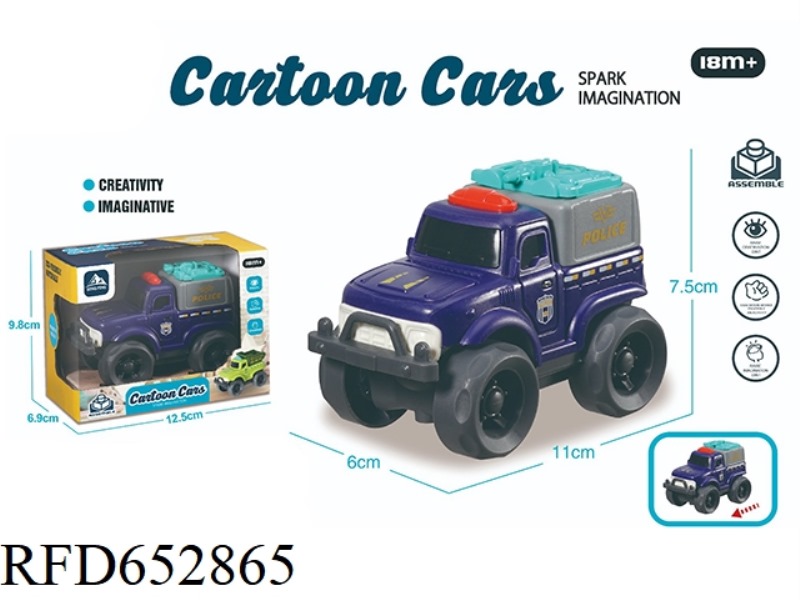 BIGFOOT OFF-ROAD VEHICLE/POLICE CAR/CARTOON CAR.