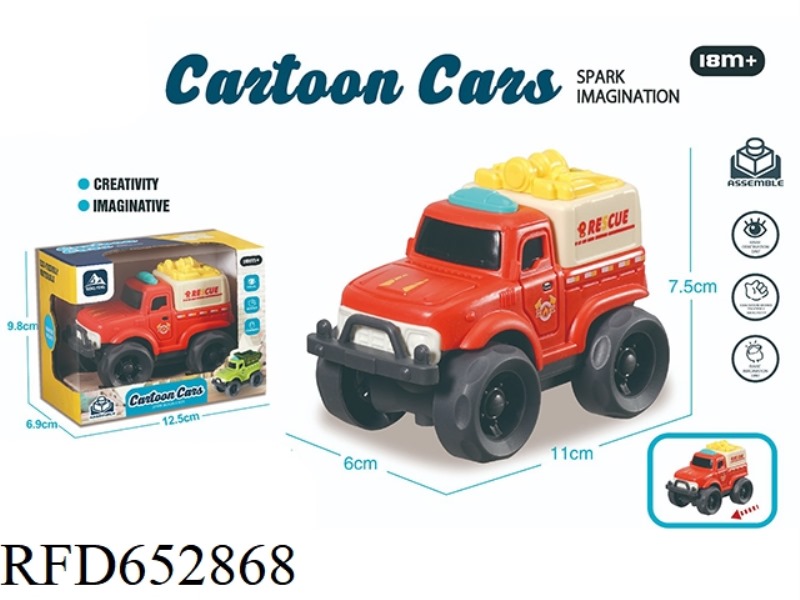 BIGFOOT OFF-ROAD VEHICLE/FIRE TRUCK/CARTOON CAR.