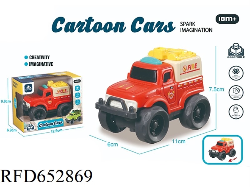 BIGFOOT OFF-ROAD VEHICLE/FIRE TRUCK/CARTOON CAR.