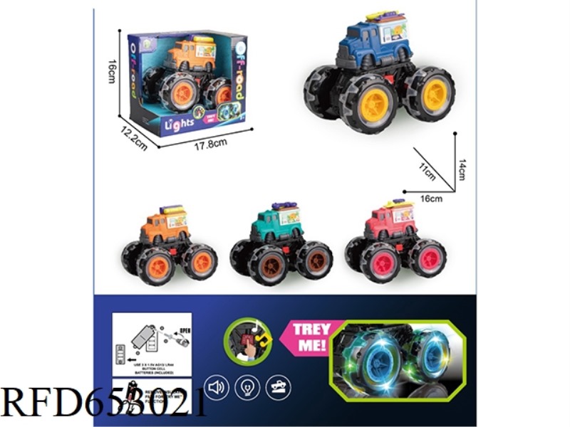 COASTING STATION WAGON OFF-ROAD VEHICLE SERIES (7 COLORED LIGHT WHEELS WITH MUSIC)