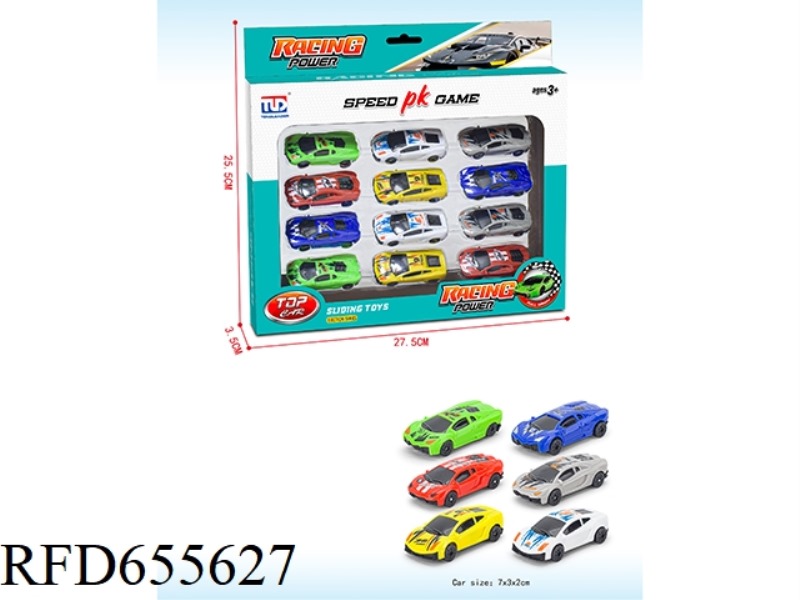 COASTING RACE CAR 12PCS
